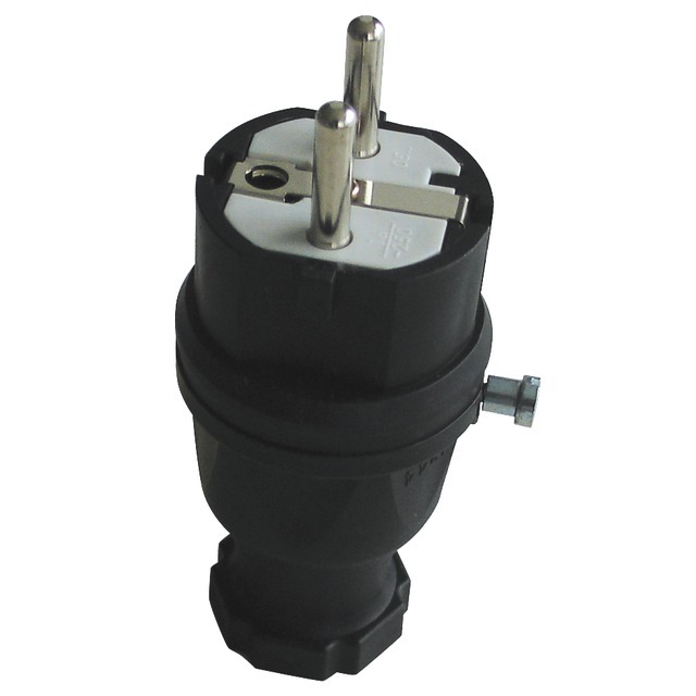 Fiche NF Caoutchouc Noir 2P+T 10/16A 230V IP44 référence fournisseur 2125018